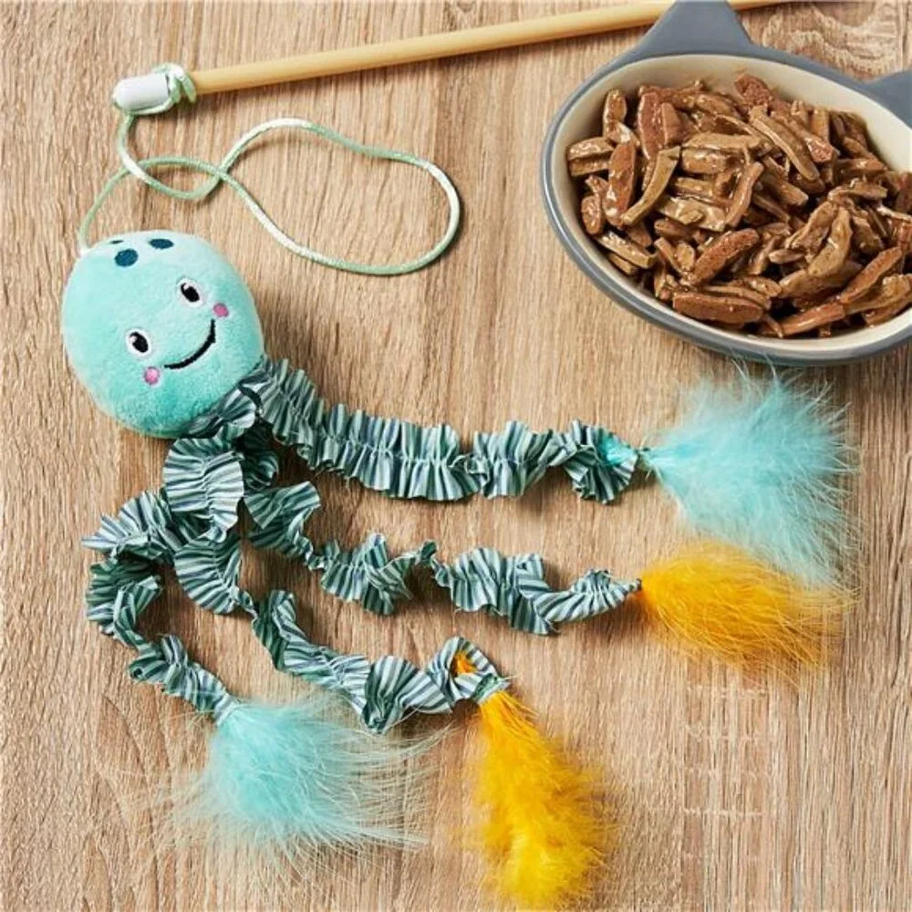 Cat Toy - Jellyfish Teaser with Catnip